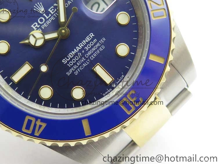 YG SS Maker LB Dial 126613 41mm Blue SS Bracelet Edition YG Best BP on Submariner 0108